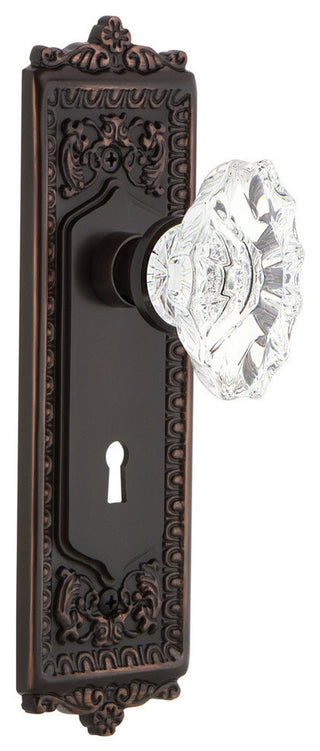 Egg and Dart With Keyhole Single Dummy Chateau Door Knob