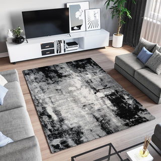 Noori Rug Shag Clark Grey/Black Rug