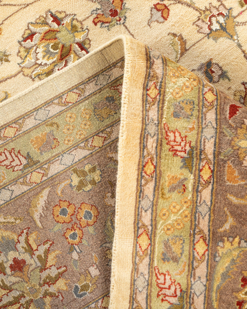 Rajahmundry, One-of-a-Kind Hand-Knotted Area Rug Ivory, 9'3"x12'5"
