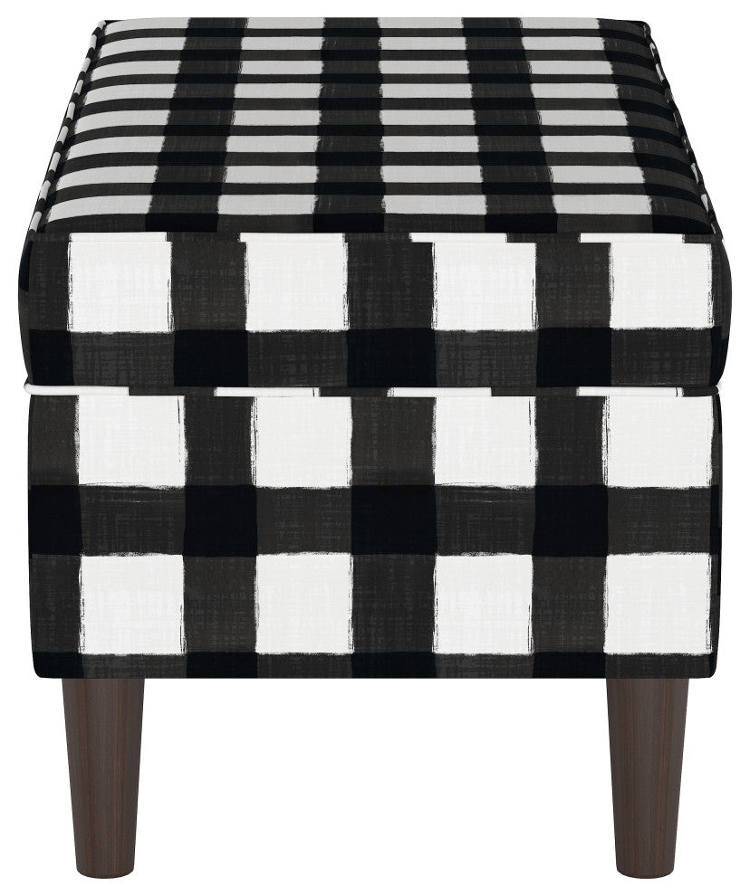 Storage Bench, Buffalo Square Black