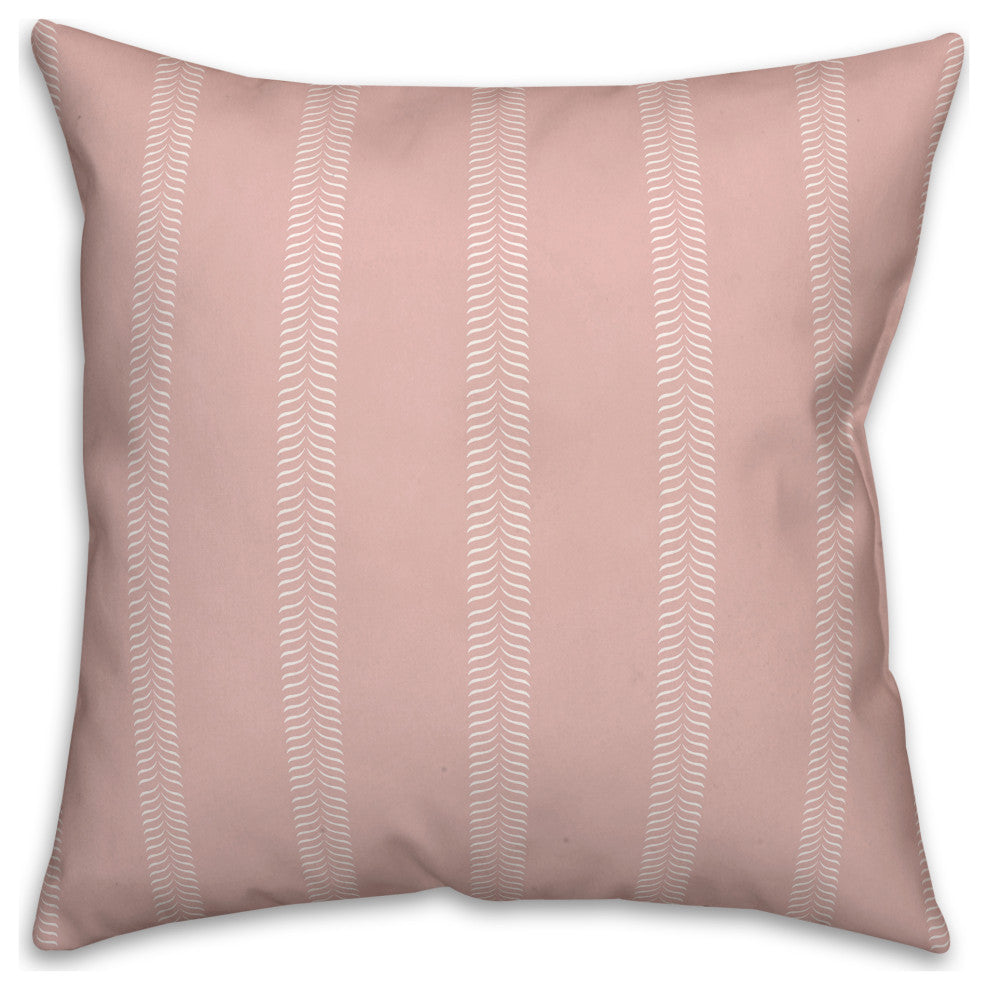 Pink Lines 18x18 Indoor/Outdoor Pillow