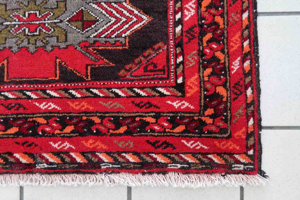 Handmade Vintage Persian Malayer Salt Bag 1.6'x2.6', 50cmx80cm 1960s