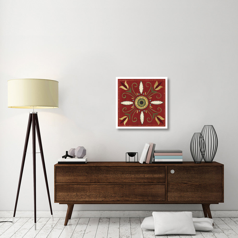 "Festive Tiles I" Digital Paper Print by Anne Tavoletti, 26"x26"