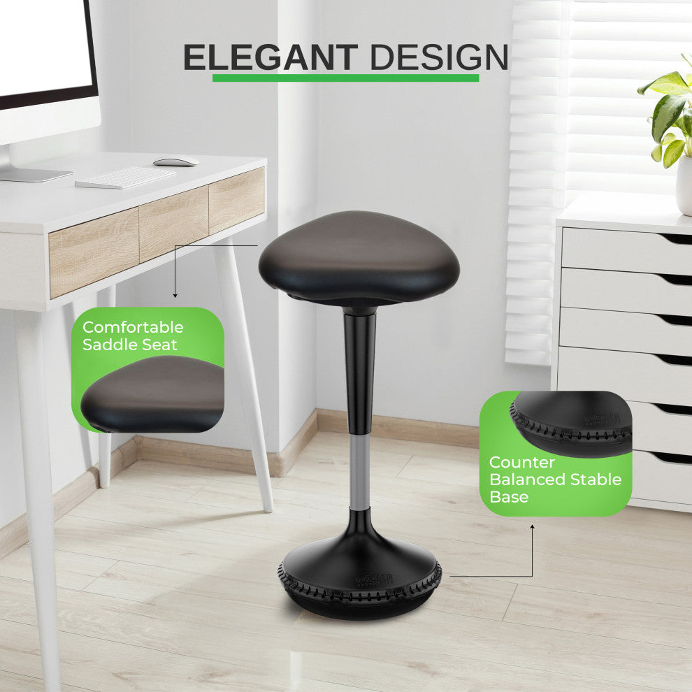 Wobble Stool Adjustable Height Active Sitting Balance Chair For Office Stand Up