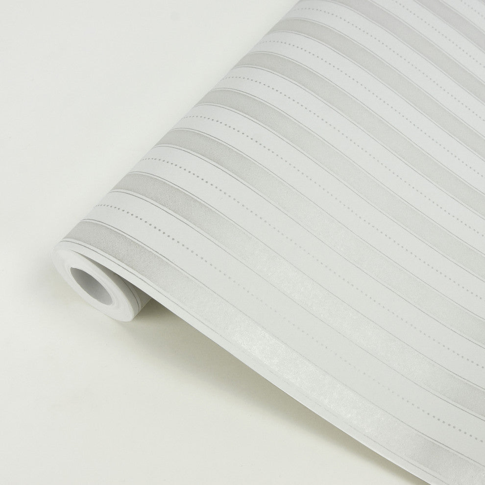 Symphony Platinum Stripe Wallpaper Bolt