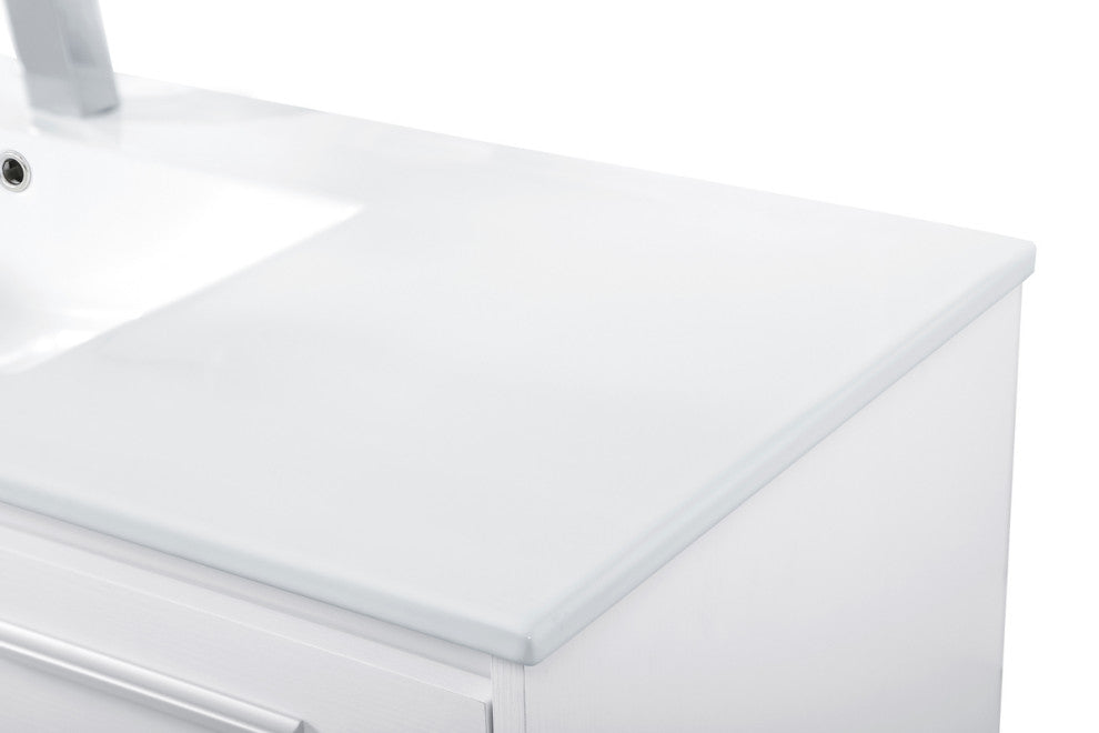 48" Single Bathroom Floating Vanity, White
