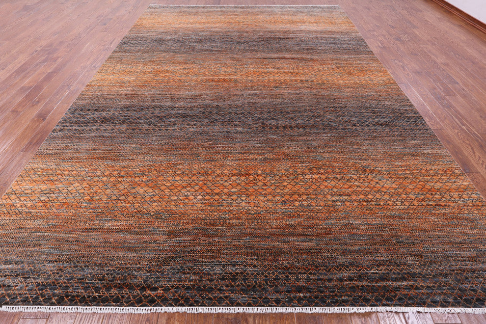 Savannah Grass Hand Knotted Wool Rug 10' 0" X 14' 0" - Q13417