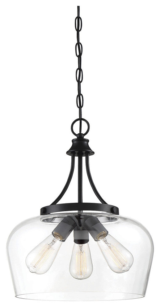 Savoy House Octave Three Light Pendant 7-4034-3-BK