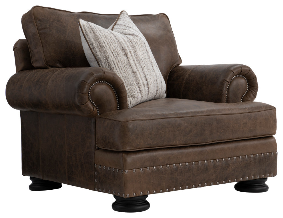 Bernhardt Foster Leather Chair