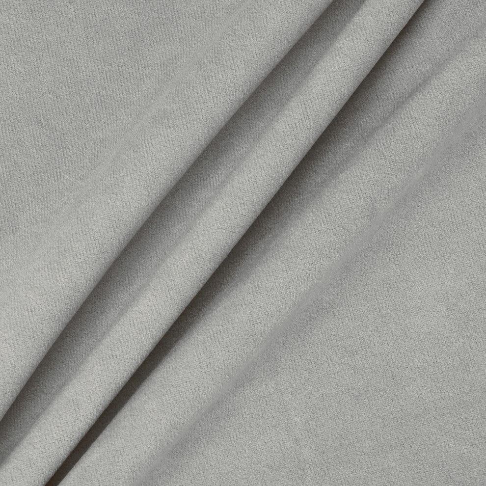 Delara Set of 1 Velvet 20x20" Cover, Goose Gray, Pillow Cover Only