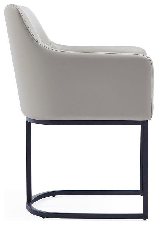 Manhattan Comfort Serena Dining Chair, Set of 8, Light Gray