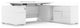 Ford Executive Modern Adjustable Height Desk with Return - Matte White, Right Return