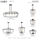 Devone 3 Light Bronze With Antique Brass Accents Square Semi-Flush