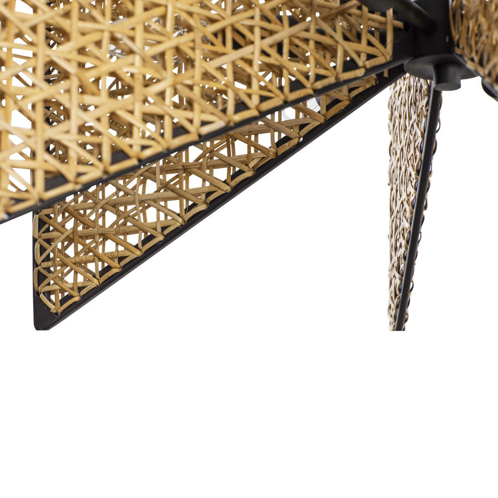 Machina 6-Lt Chandelier - Matte Black/Sulahiya