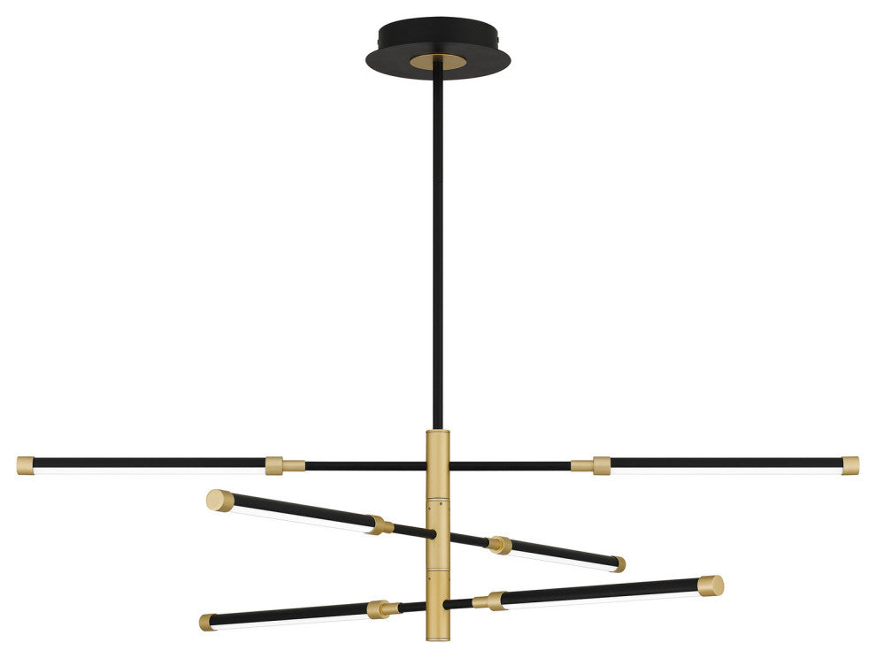 Quoizel PCAZA340MBK LED Island Chandelier, Azalea
