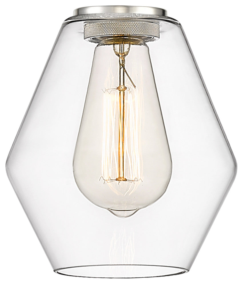 Edison Cindyrella 6" Sconce, Brushed Satin Nickel, Clear Shade