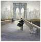 "Bridge to NY v.2" Digital Paper Print by Julia Purinton, 42"x42"