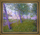 Gustave Loiseau A Garden by the HouseFramed Premium Canvas Print, 16"x20"
