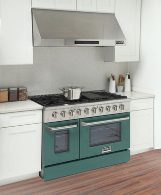 KUCHT Professional 48" 6.7 cu. ft. Range, Green, Natural Gas