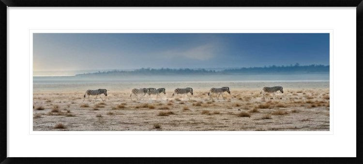 "Promenade" Framed Digital Print by Piet Flour, 44x19"