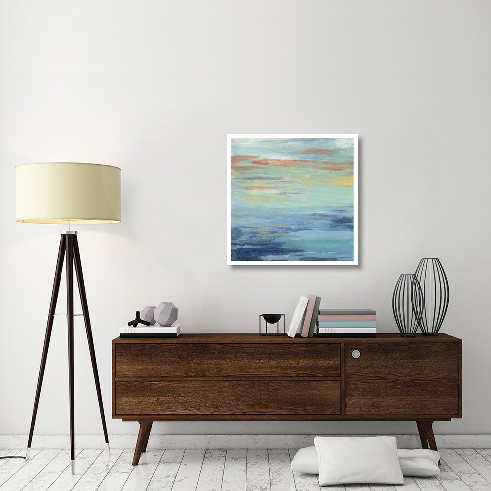 "Sunset Beach I" Digital Paper Print by Silvia Vassileva, 32"x32"