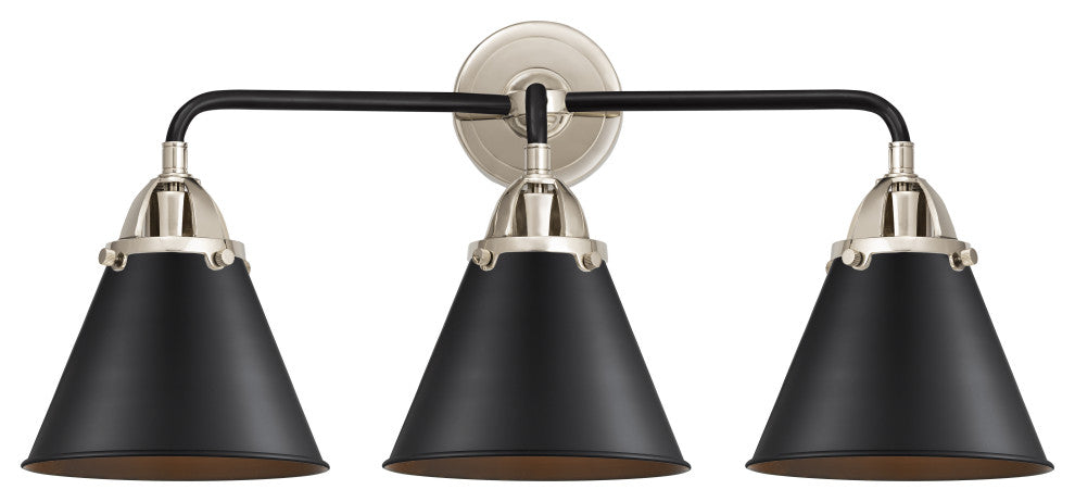 Innovations 288-3W-BPN-M13-BK-LED 3 Light Vanity Light, Black Polished Nickel