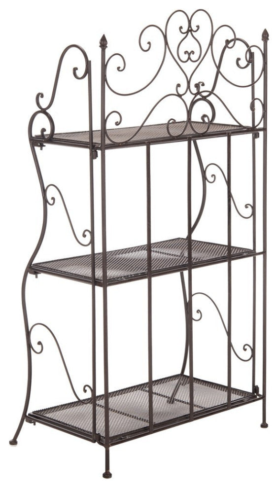 Safavieh Outdoor Torus 3 Tier Shelf Unearthed Rust