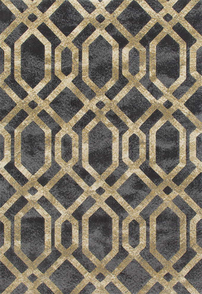 Bastille Fretwork Light Yellow 10'11"x15'Area Rug