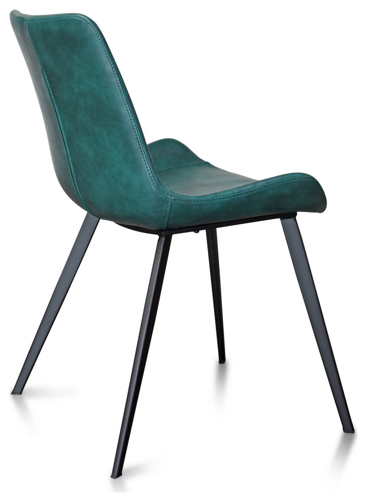 Dover Dining Chair, Set of 2, Teal Blue