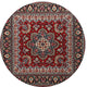 Ahgly Company Indoor Round Traditional Area Rugs, 3' Round