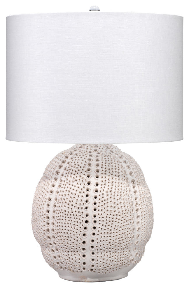 Lunar Polyresin Table Lamp, White