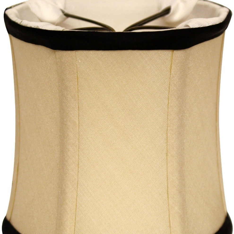6" Inherent Set of 6 Corset Drum Chandelier Pongee Silk Lampshades