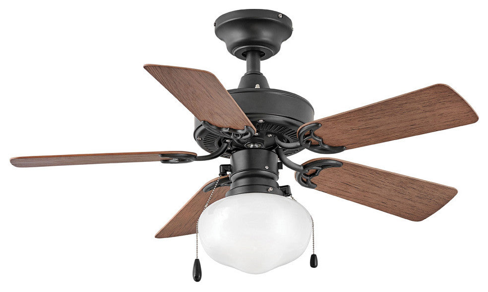 Hinkley Cabana 36" Indoor/Outdoor Ceiling Fan, Matte Black