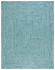 Safavieh Braided BRA201 Rug Machine-Washable, Teal/Green, 9'x12'