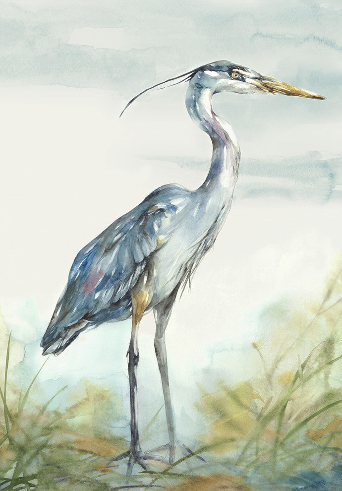 "Heron in Spring I" Fine Art Piece