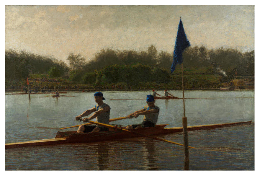 "Biglin Brothers Turning the Stake, 1873" Paper Print by Thomas Eakins, 24"x17"