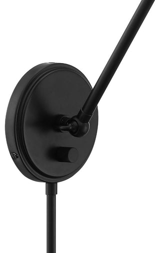 Crystorama MIT-A8020-MK, 1-Light Wall Mount, Matte Black