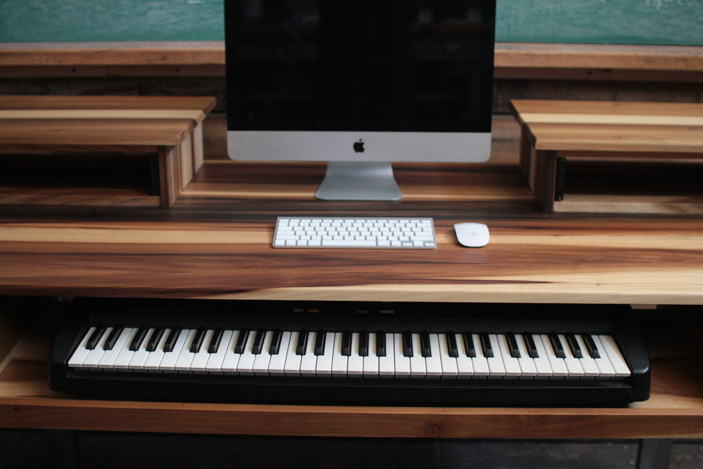 Studio Desk for Audio / Video / Film / Graphic Design, Medium 61key / 72w X 32d