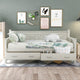 Modern and Rustic Casual Style Daybed, Cream White