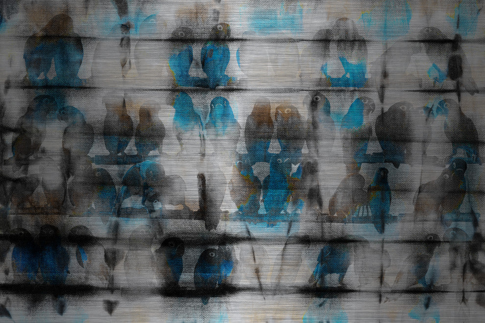 "Can You Hear Us" UV Ink Print on Brushed Aluminum, 60"x40"