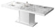 AMIGO Extendable Dining Table with Storage, Venatino/White