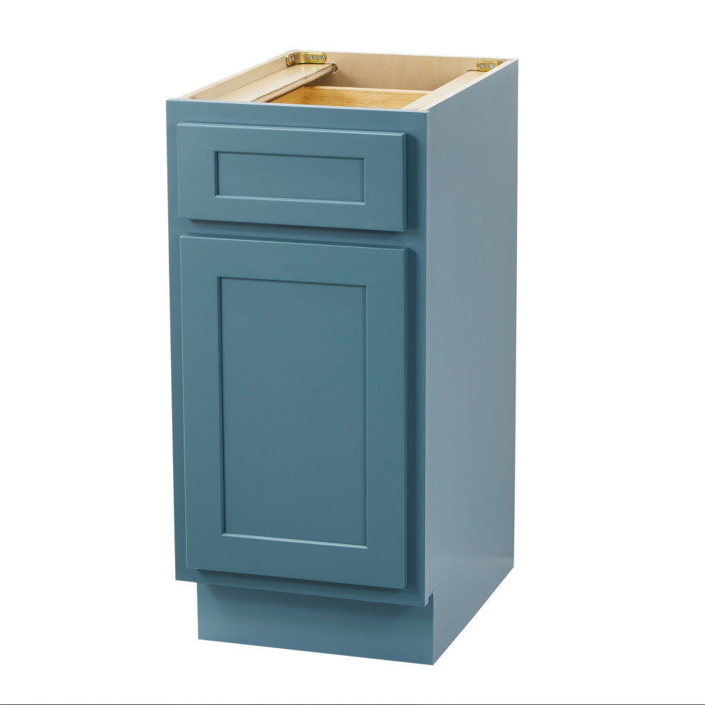 15" Freestanding Single Base Storage Cabinet With Soft Close Door