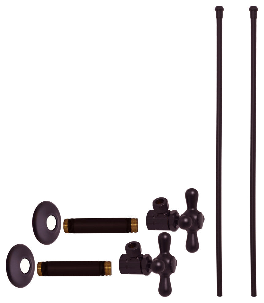 Faucet Kit - 1/2" Ips X 3/8" Od X 20" Bullnose In Oil Rubbed Bronze, Oil Rubbed Bronze
