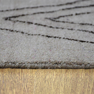HAND KNOTTED LOOM SILK AREA RUGS-5'x8',Rectangle,Beige Brown,Contemporary