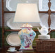 Canton Porcelain Table Lamp, Coral