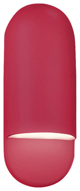 Ambiance Small ADA Capsule Outdoor Wall Sconce-Cerise