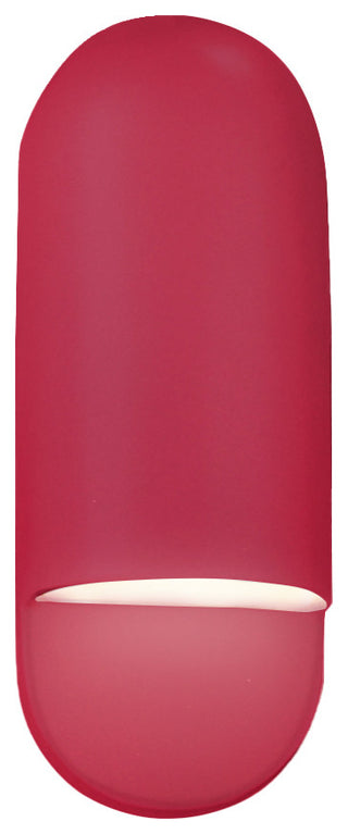 Ambiance Small ADA Capsule Outdoor Wall Sconce-Cerise