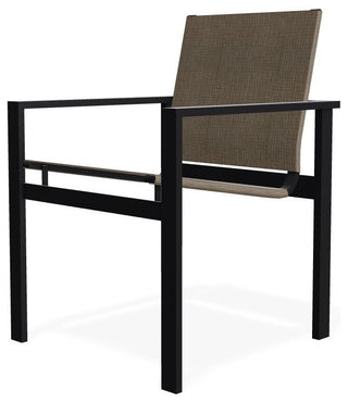Tribeca Sling Outdoor Stackable Armchair, Kora/Black