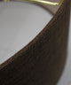 Chocolate Burlap Shallow Drum Lampshade 18x18x10