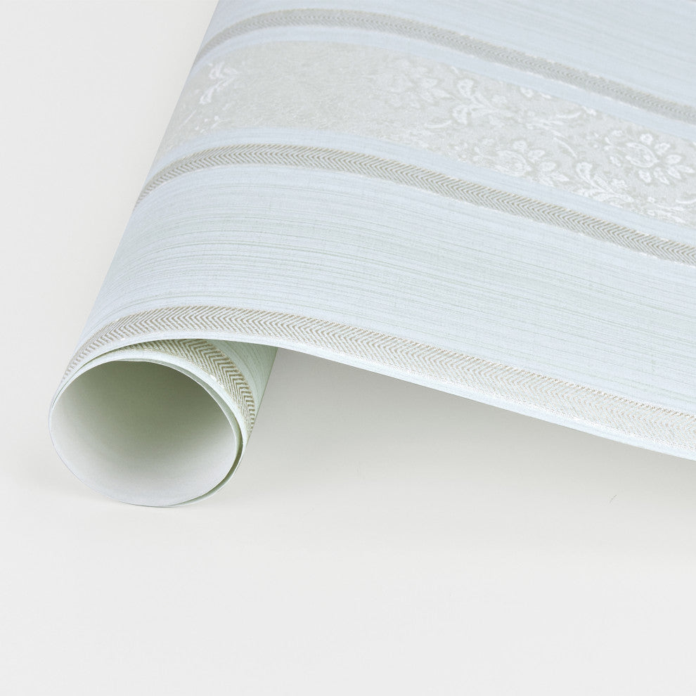 Mackenzie Mint Stripe Wallpaper Bolt